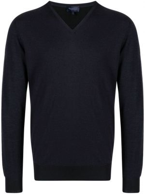 Pullover mit v-ausschnitt Lanvin blau