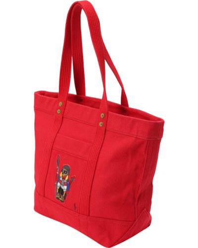 Шопинг чанта Polo Ralph Lauren червено