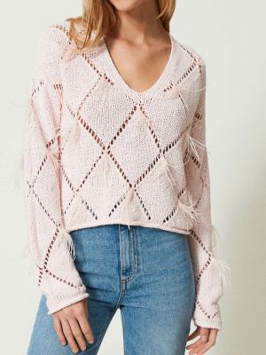 Пуловер Twinset Milano розовый