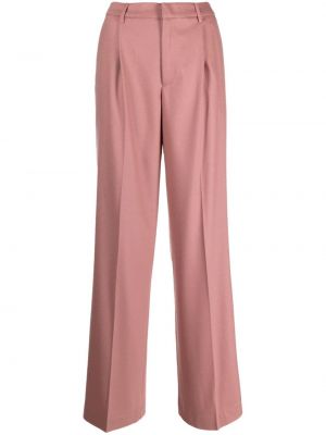 Pantaloni dritti di lana Pt Torino rosa
