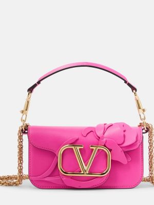 Чанта за ръка Valentino Garavani розово