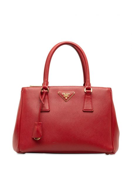 Τσάντα με φερμουάρ Prada Pre-owned κόκκινο