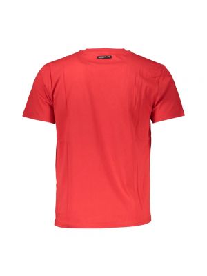 Koszulka bawełniana z nadrukiem Cavalli Class czerwona