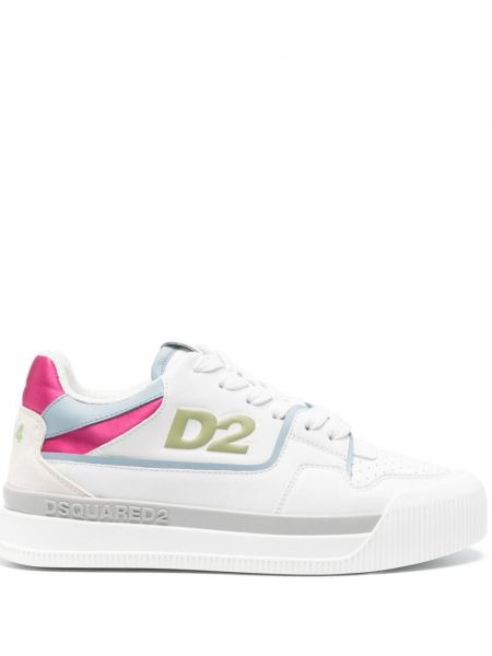 Jersey bőr sneakers Dsquared2 fehér