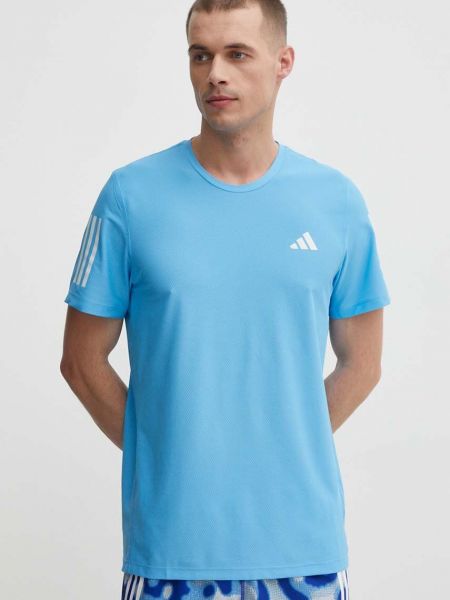 Majica s printom kratki rukavi Adidas Performance plava