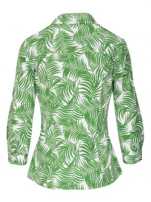 Hemd mit geknöpfter mit print Carolina Herrera grün