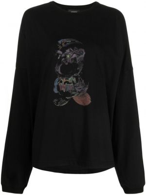 Sweatshirt aus baumwoll mit print We11done schwarz