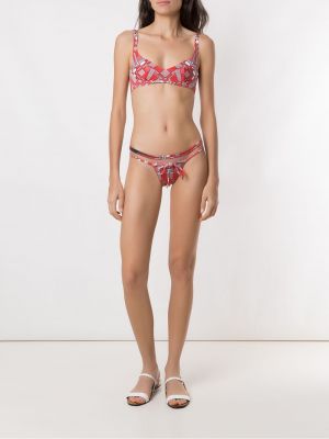 Bikini mit print Amir Slama rot