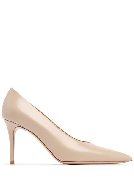 Lær pumps Gianvito Rossi beige