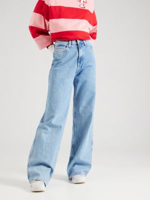 Traperice bootcut Tommy Jeans plava