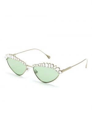 Saulesbrilles ar kristāliem Swarovski zaļš