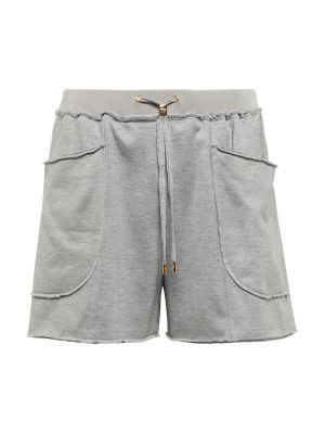 Shorts en soie en coton Tom Ford gris