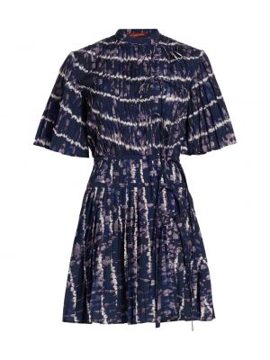 Асимметричное платье мини в полоску Altuzarra синее