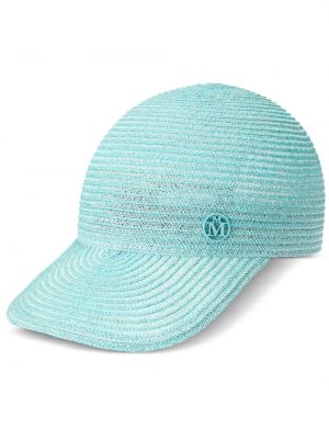 Kepurė su snapeliu su tigro raštu Maison Michel mėlyna