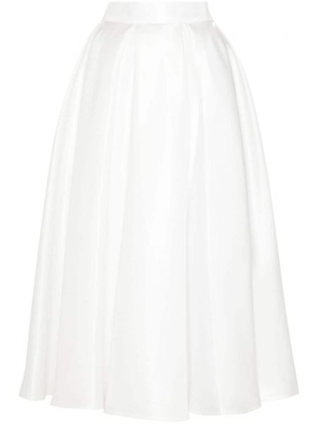 Saténová midi sukňa Atu Body Couture biela