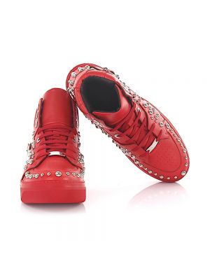 Sneakersy Jimmy Choo czerwone