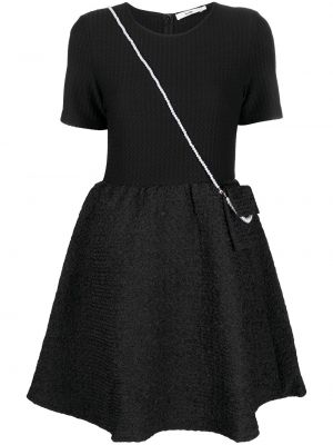Mini obleka z okroglim izrezom B+ab črna