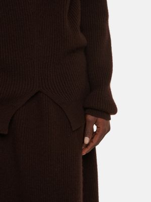 Jersey de lana de tela jersey The Row marrón