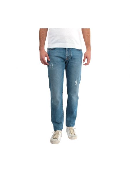 Slim fit skinny jeans mit geknöpfter Roy Roger's blau