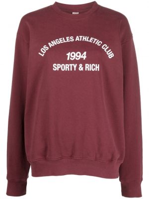 Raštuotas džemperis apvaliu kaklu Sporty & Rich