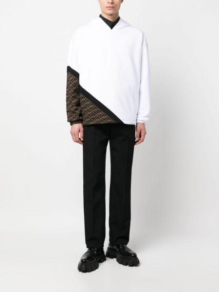 Bluza z kapturem bawełniana z nadrukiem Fendi