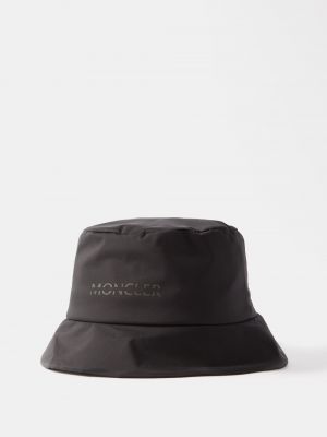 Нейлоновая шапка Moncler черная