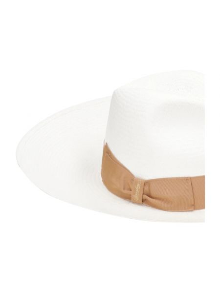 Sombrero con lazo Borsalino blanco