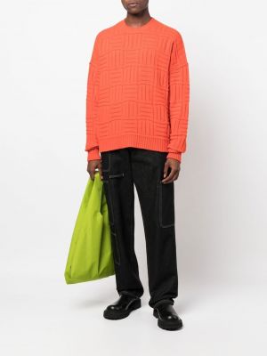 Pull en tricot à imprimé Ambush orange