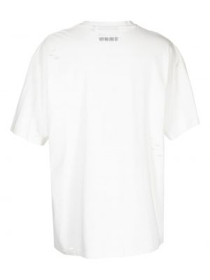 T-shirt Mostly Heard Rarely Seen blanc