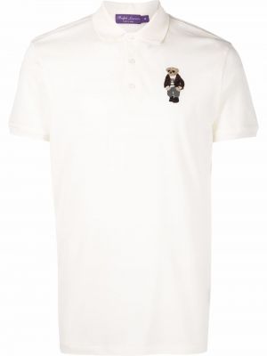 Bomull brodert poloskjorte Ralph Lauren Purple Label