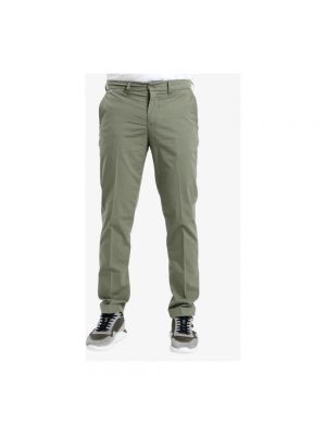 Pantalones slim fit Fay verde