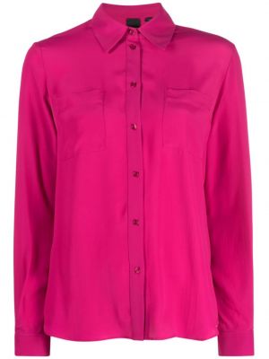 Šifonová košeľa Pinko ružová