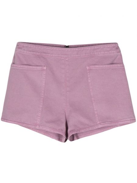 Pantaloni scurți din denim Max Mara violet