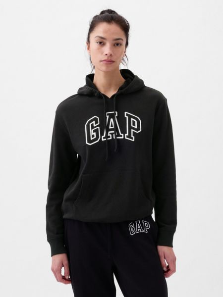 Bluza z kapturem Gap czarna