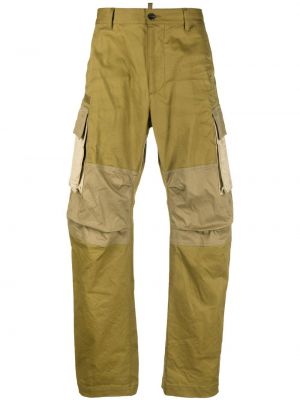 Pantaloni cargo cu imagine Dsquared2 verde