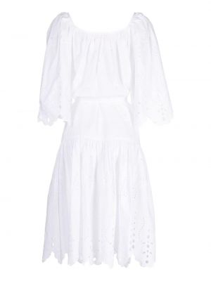 Midi šaty Stella Nova bílé