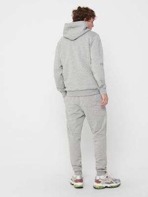 Hoodie Only & Sons grigio