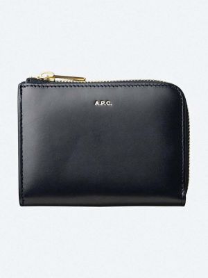 Шкіряний гаманець A.p.c. синій