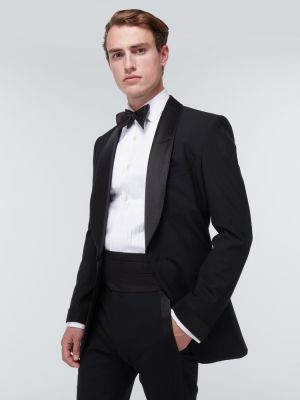 Копринена вратовръзка Giorgio Armani черно