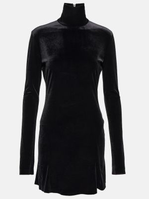 Mini robe col roulé Norma Kamali noir