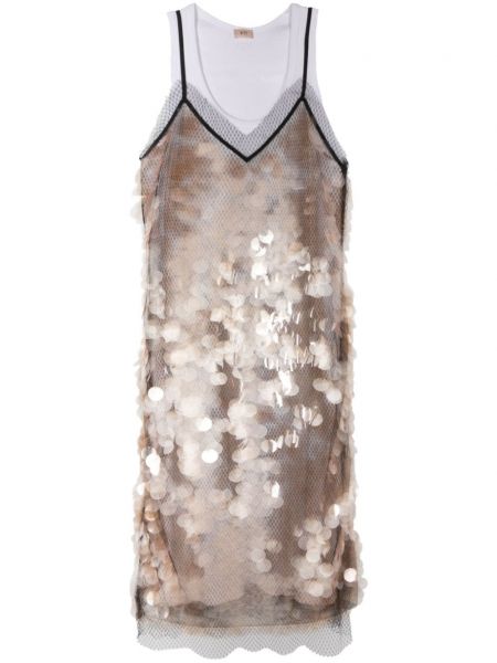 Suknelė su petnešėlėmis su blizgučiais N°21
