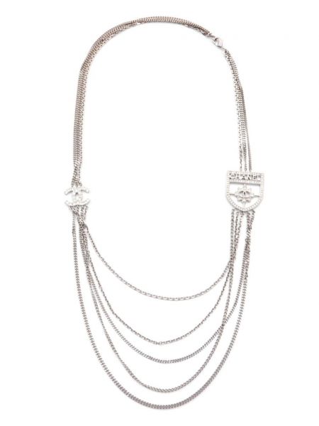 Ogrlica Chanel Pre-owned srebrna