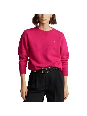 Sudadera con cuello redondo manga larga de cuello redondo Polo Ralph Lauren rosa
