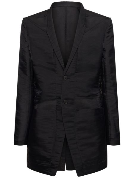 Svilena jakna Rick Owens črna