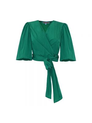 Bluse mit geknöpfter Kocca grün