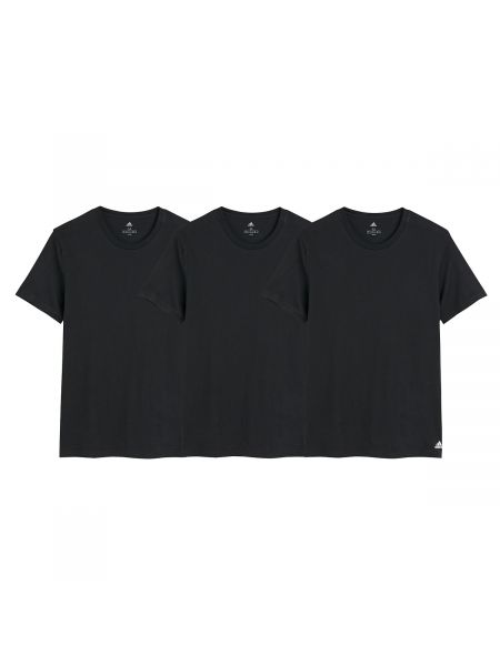 Camiseta de cuello redondo Adidas Performance negro
