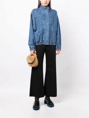 Jeansjacke mit reißverschluss Studio Tomboy blau