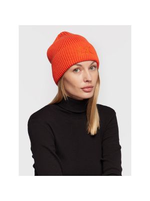 Čepice Calvin Klein oranžový