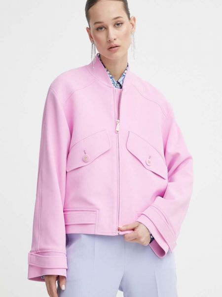 Rövid kabát Blugirl Blumarine rózsaszín