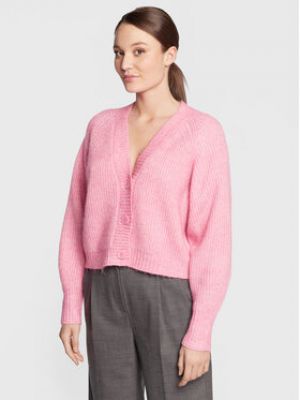 Cardigan en tricot Gina Tricot rose